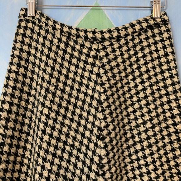 60s vintage B&W houndstooth full maxi poodle skirt - Picture 4 of 10